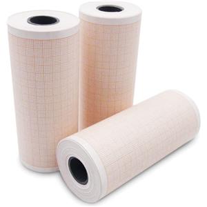 GIMA Carta Termica ECG 80x25 mm - 10 Rotoli Privi di Fenoli, Compatibile con Modelli EDAN e Altri