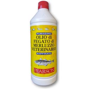 Guglielmo Pearson Olio di Fegato di Merluzzo Purissimo 1L - Integratore Veterinario per Cani e Gatti