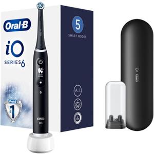 PROCTER & GAMBLE SRL Oral-B iO6 Spazzolino Elettrico Ricaricabile Nero Con Custodia Da Viaggio
