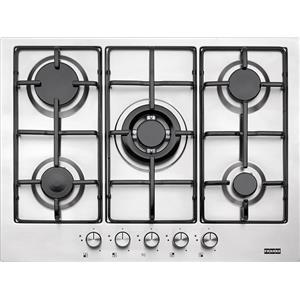 FRANKE Piano cottura incasso FHNL 705 4G TC XS E inox 5 fuochi Franke