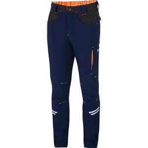 SPARCO Pantalone tecnico leggero da lavoro blu e arancio Kansas Sparco