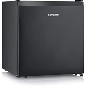 SEVERIN Mini Frigo Nero, 45 Litri, Scomparto Freddo 5L, Silenzioso (39 dB), Classe E, Porta Reversibile, Ripiano Removibile, Cavo Lungo 171cm, 44,5 x 46,8 x 50,0 cm - KB 8879