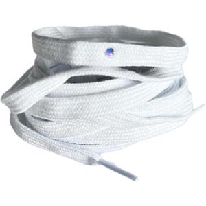 Baoblaze Lacci per Pattini da Hockey su Ghiaccio, Lacci di Scarpe, Forniture Piane Leggere, Accessori per Pattini in Poliestere da 260 cm per la Sostituzione, Bianco