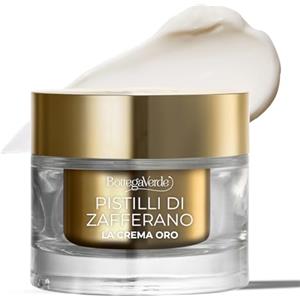 Bottega Verde - Crema Viso Antirughe Zafferano - Crema Idratante Viso Nutriente Antietà globale 10 azioni - Azione Levigante - Crema Antirughe Donna per tutti i tipi di pelle - 50 ml