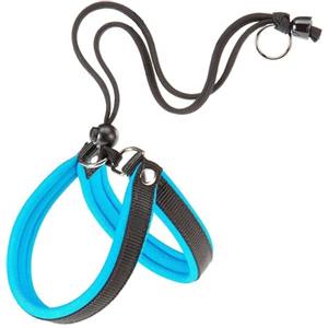 Ferplast Pettorina per Cani Piccola Taglia AGILA FLUO 1 Pettorina Cani con Morbida Imbottitura, Veloce e Semplice Sistema di Chiusura con Coulisse, Misura del Torace 26-38 cm. Blu