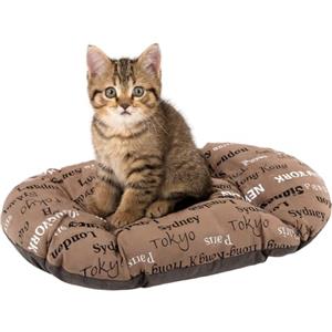 Ferplast Cuscino Cane e Gatto RELAX 45/2,Materassino, Cuscino Imbottito per Cuccia Cane e Gatto, Ovale, Cotone Morbido, Lavabile, 43 x 30 cm