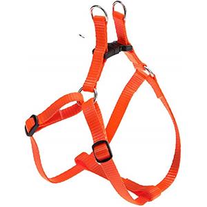 Ferplast Pettorina Cane Taglia Piccola EASY XS, Pettorina Gatto Regolabile, Facile da Indossare, 33-46 cm. Arancione