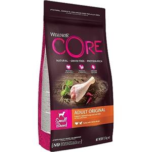 Wellness CORE Original 1,5kg, Pollo/Tacchino - Crocchette Per Cani Piccoli, Senza cereali, Naturale, Ipoallergenico, Ricco di Proteine, Alto Contenuto di Carne, Supporta Anche Fianchi e Articolazioni