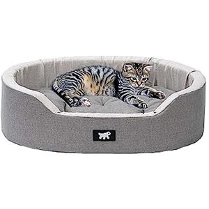 Ferplast Cuccia per Cane da Interno DANDY 55 SANITIZED, Cuscino Gatto, con Protezione Antibatterica Antivirale, Cotone, Lavabile