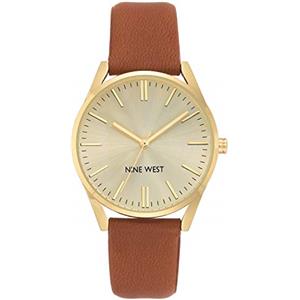 Nine West - Orologio da polso da donna, Marrone