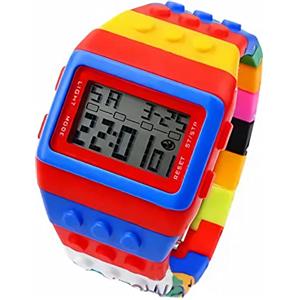 FENKOO Orologio digitale da pols neutro arcobaleno, Blu