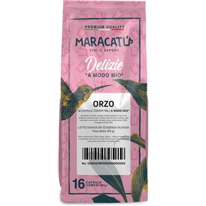 Maracatu 16 Capsule di Orzo Solubile Compatibili Lavazza A Modo Mio - Sapore Ricco e Tostato
