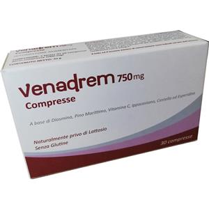 SVAS BIOSANA Venadrem 30 Compresse - Integratore con Diosmina, Pino Marittimo, Vitamina C, Ippocastano, Centella ed Esperidina