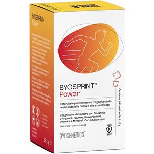 BYOGENETICS Srl BYOSPRINT POWER - Integratore con Creatina, L-Arginina e Taurina in 14 Bustine
