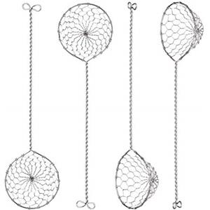 Xrten 4 Pezzi Colino per Fonduta,Fondue Setaccio Set Colino Fine Setaccio da Cucina in Acciaio Inox- 23,5 cm