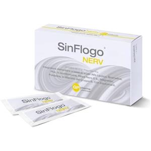 GP pharma nutraceuticals SinFlogo®nerv Integratore per rilassare i nervi con acido alfa-lipoico, bromelina e PEA. Trattamento del dolore neuropatico e cronico infiammatorio grazie a NAC, magnesio e vitamina b