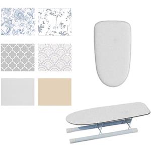 Generico Copriasse da Stiro Mini di 52 X 11cm, Copriasse Ferro da Stiro con Cuscinetti di Cotone, Copri ASSE da Stiro per Maniche(Grigio)