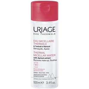 Uriage Acqua Micellare Termale 100ml - Struccante Idratante per Pelle Sensibile con Estratto di Albicocca