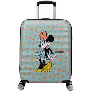 American Tourister Wavebreaker Disney FL - Spinner S, bagaglio a mano, 55 cm, 36 L, multicolore (Minnie Pastel Dots)