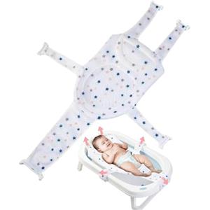 ZLXFT Cuscino Bagnetto Neonato,Bagnetto Supporto Sedile Regolabile,Riduttore Vaschetta Bagnetto,Rete Bagnetto Sedile Inserto,Bagnetti Antiscivolo Cuscino Supporto per Bagnetto, bianco