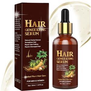 GOFLORDEN Olio per la Crescita dei Capelli (50ML) - Ricino, Argan, Cocco e Rosmarino per Capelli Secchi, Danneggiati e Contro la Perdita