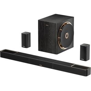 ULTIMEA Skywave X40 5.1.2 Canali Soundbar Progettata per i TV, Dolby Atmos, Sistema Audio Surround Wireless, 530 W con Subwoofer Wireless, Amplificatore GaN, Pass-through HDR 4K, HDMI eARC, BT 5.4