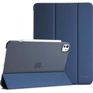 ProCase Cover iPad Pro 11 Pollici (M4) 2024 [A2836 A2837 A3006], Custodia iPad Pro 11" 5 Generazione, Ultra Sottile Leggero Cover con Auto Svegliati/Sonno -Blu Marino
