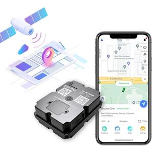 wanwaytech Localizzatore GPS per veicoli, 100% impermeabile, magnetico, 4G LTE, lunga durata della batteria 2-7 mesi, distanza illimitata, abbonamento richiesto, più allarmi, localizzatore nascosto