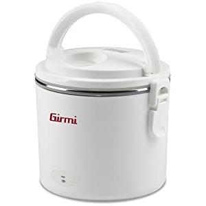 Girmi SC01 Scaldavivande Elettrico Vivandiere, Ciotola in Acciaio INOX, 0.7 Litri, 40 W, Bianco