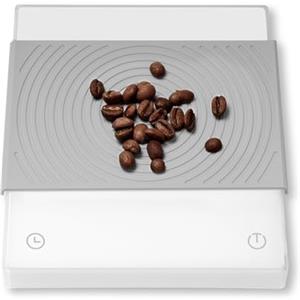 TIMEMORE Black Mirror Basic 2, Bilancia da caffè TIMEMORE con timer per caffè filtro, controllo del flusso, precisione di 0,1g, timer automatico, capacità di 2000g, Bianco