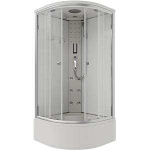 Bagno Italia Box doccia idromassaggio 90x90 cm 6 getti e vasca semicircolare