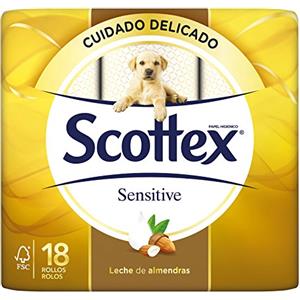 Scottex Sensitive - Carta igienica 18 Rollos
