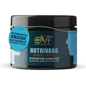 PARAFARMACIA, ORGANIC VITAMINS & FOOD OVF Nutrivago - Probiotici & Vitamine per il Benessere dell'Intestino e dell'Umore - Riduce lo Stress e Favorisce il Riposo Notturno - Integratore Naturale 200g al Gusto Neutro - Made in Italy