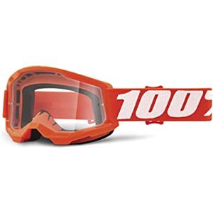 100% Strata 2 Essential Occhiali da motocross giovanile (Orange,One Size)