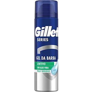 Gillette Series Gel Da Barba Lenitivo Con Aloe Vera, 200ml