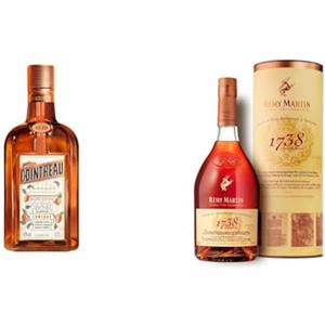 Cointreau Kit Cocktail Sidecar Classico - Cointreau L'Unique & Rémy Martin 1738 | Triple Sec all'Arancia & Cognac Fine Champagne