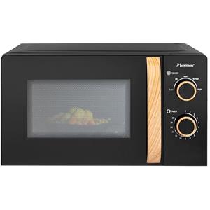 Bestron Microonde da 700 Watt, pannello di controllo in due parti con 5 livelli di potenza e timer da 35 minuti, regolabile in modo continuo, con piatto girevole da 25,5 cm, per tutte le dimensioni