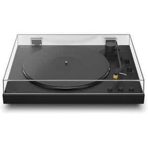 Sony PS-LX5BT giradischi premium wireless Bluetooth, riproduzione automatica, trasmissione a cinghia, testina di alta qualità,audio Hi-Res wireless, preamplificatore phono, funzionamento a 2 velocità.