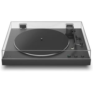 Sony PS-LX3BT, giradischi wireless Bluetooth con riproduzione automatica, audio Hi-Res wireless, trasmissione a cinghia, preamplificatore phono, funzionamento a 2 velocità, coperchio antipolvere