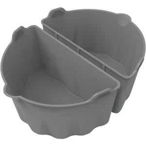 Buachois Divisore per Pentola a Cottura Lenta Inserto Divisorio per Casseruola in Silicone Riutilizzabile con Manico per La Cucina Domestica, Separatore Alimenti Multiuso per Slow Cooker