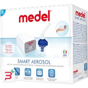 Medel SMART AEROSOL - Sistema per aerosolterapia ultra-compatto e silenzioso, peso 200 g