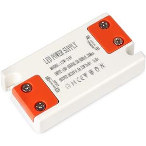 SUCIKORIO Alimentatore LED 24V 12W 0,5A, Ultra Sottile Trasformatore LED Driver AC 220V a DC 24 Volt Trasformatori Adattatore LEDs a Tensione Costante Senza Sfarfallio per Lampade, Striscia LEDs