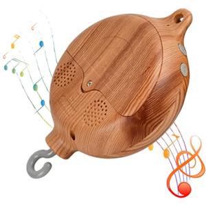 Futuhada Carillon per Bambini Neonato, Motore Mobile per Culla, Carillon Mobile A Batteria Riproduce, Lettino Neonato Mobile Musicale Appeso Campanello per Regali Per Baby Shower (senza Batteria)