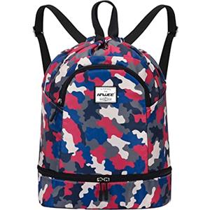 HAWEE Zaino Sportivo Grande Impermeabile con Coulisse - Borsa da Palestra con Tasca Interna Unisex per Vita Quotidiana, Scuola, Sport All'aperto, Tempo Libero, Yoga, Spiaggia, Nuoto