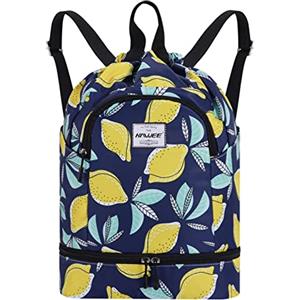 HAWEE Zaino Sportivo Grande Impermeabile con Coulisse - Borsa da Palestra con Tasca Interna Unisex per Vita Quotidiana, Scuola, Sport All'aperto, Tempo Libero, Yoga, Spiaggia, Nuoto