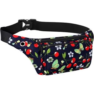 HAWEE Elegante Marsupio Sportivo Cintura Corsa Leggero Unisex Marsupio Corsa Multicolor Esecuzione Pouch con Cintura Regolabile e Jack per Cuffie per Uomo Donna Corsa Jogging Ciclismo Escursionismo