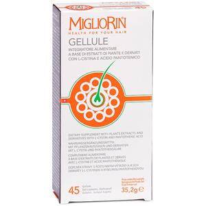 COSVAL SpA Migliorin Gellule - Integratore Alimentare per Capelli e Unghie con L-Cistina e Acido Pantotenico - 45 Capsule