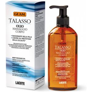 LACOTE Srl Guam - Talasso Olio Massaggio Corpo Rassodante Anticellulite 200ml - Trattamento Tonificante per la Pelle con Estratti di Alghe Marine