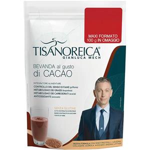Tisanoreica Bevanda Cacao 500g - Integratore Proteico Senza Glutine per Controllo del Senso di Fame