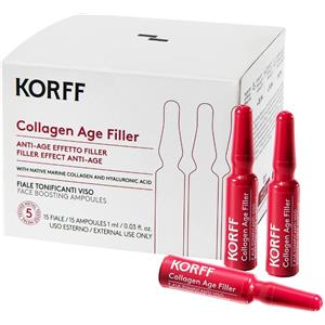 Korff Collagen Age Filler - Trattamento Anti-Age in 15 Fiale da 1 ml con Collagene Marino e Acido Ialuronico